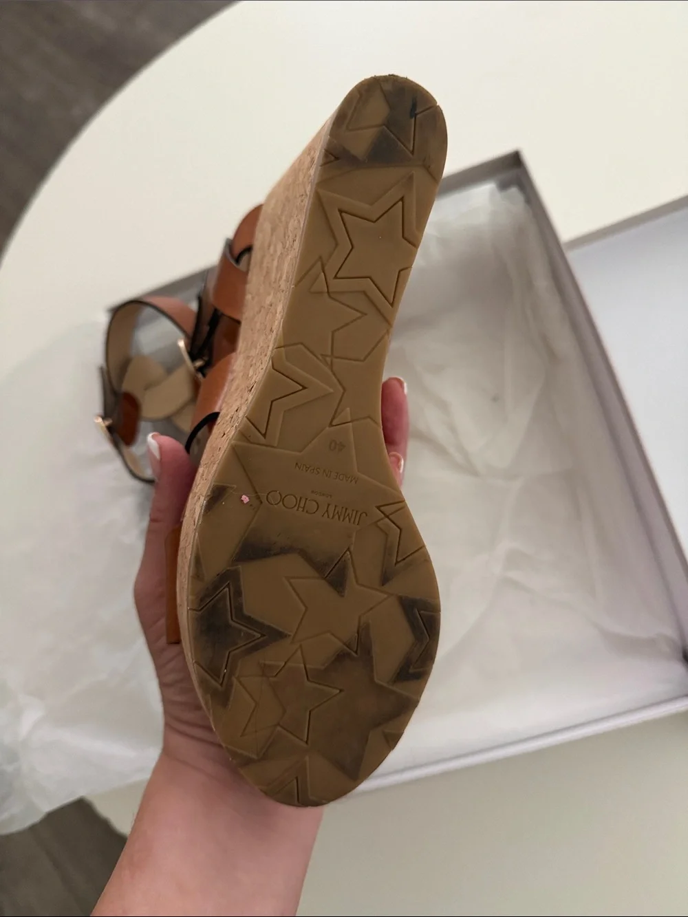 Jimmy Choo Aleili Wedge Sandals size 40